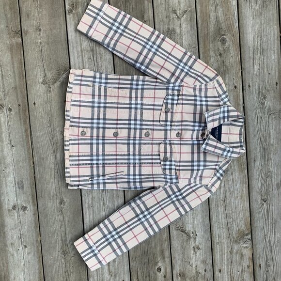 Vintage Burberry London Novacheck Bomber Jacket Size 6 - Picture 3 of 16